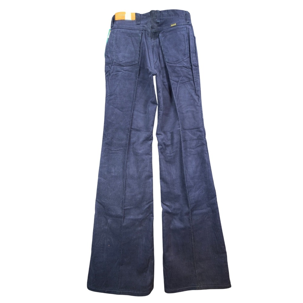 Maverick Vintage 70s Corduroy Pants Juniors 11 Navy Flare Bell Bottom NWT
